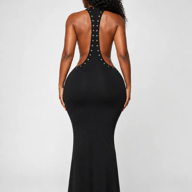 ELEGANT BACKLESS MAXI DRESS    