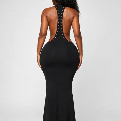 ELEGANT BACKLESS MAXI DRESS    