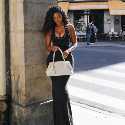 ELEGANT BACKLESS MAXI DRESS    