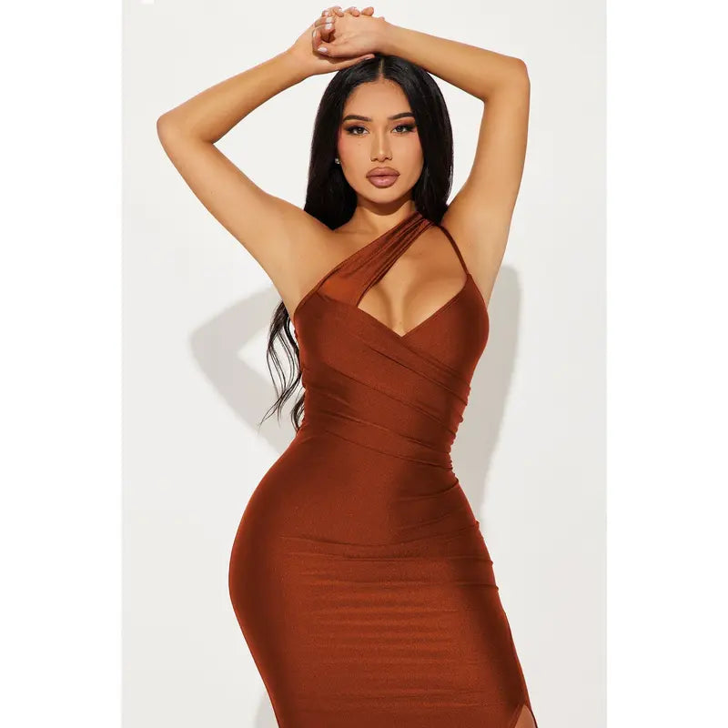 RUST MAXI DRESS