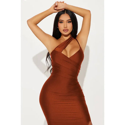 RUST MAXI DRESS