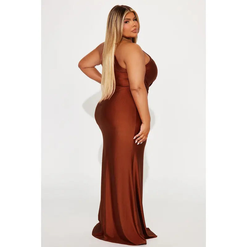 RUST MAXI DRESS