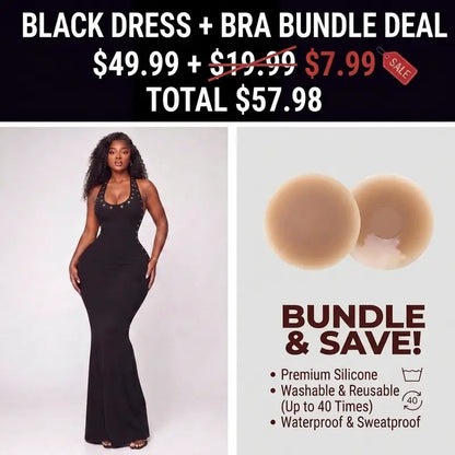 ELEGANT BACKLESS MAXI DRESS    